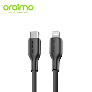 Oraimo Data Cable 3A 1M Type C To Lightning- Black