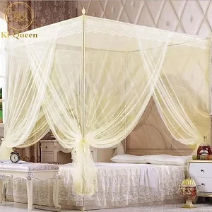 4x6 Mosquito net With 4 Stands - Cream