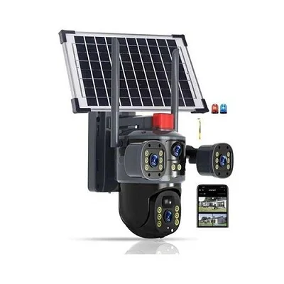 Ai Solar Camera 3-in-1: Wireless  Security Outdoor Surveillance Camera