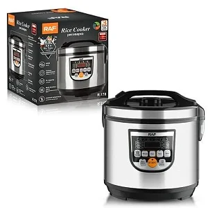 RAF 5 Litres 5L Digital Electric Rice cooker -Silver