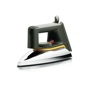 Electric Non Stick Dry Flat Iron - Silver
