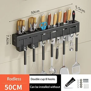 50cm Kitchen Utensil Hanger Hook,Wall Mounted Rack