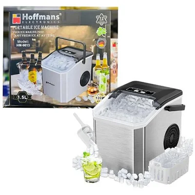 Hoffmans Ice maker HM 9813 1.5 litres for Bars, Picnics and Home