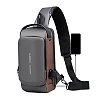 Anti-Theft Chest Bag with USB Port, Crossbody Backpack, Daypack Waterproof, Travel Shoulder Bag Crossbody Chest Bag