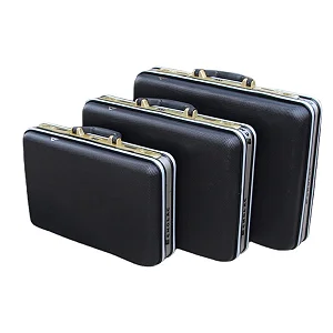 Set of Aluminum Tool Case Suitcase Password Briefcase Bag (