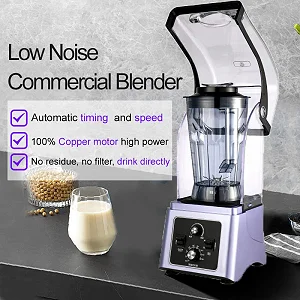 4l Multi-Function Blender, Ice Breaker with 8mm Thick Soundproof Lid, Silent BlenderWall Breaker with Lid