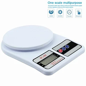 10000g LCD Digital Kitchen Tool Food Weighing Scales -White