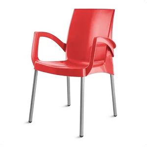 Unique Portable Plastic Chair -Red