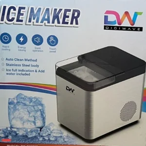 Digiwave Ice Cube Maker 12-15kgs - Silver & Black (
