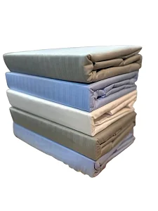5x6 4pc Egyptian Striped Bedsheets ( 2Pillowcases 2 Bedsheets) - Choose Color