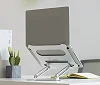 Aluminium Laptop Stand for Laptops Lift for Desk Metal Holder Compatible with 10 to 17 Inch -Silver