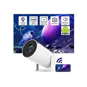 4K Smart Android Projector with WIFI & Bluetooth - White