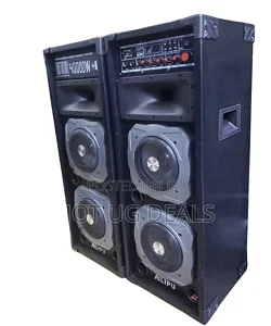 2 Professional Sound Speaker Systems With 2 Wireless Microphones (Copy)