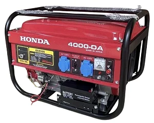 3.5KV Portable Petrol Generator Honda 4000-DA Manual & Key Starter