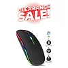2.4G Wireless Rechargeable Mouse with Colourful Light - Multicolor