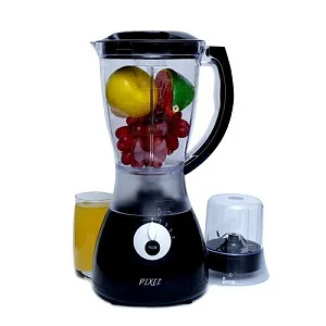 Pixel 1.5 Liters Juice Electric Blender with Grinder 2 In1 - Black