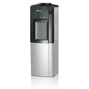SPJ Hot And Cold Water Dispenser 3taps With A Refrigerator - Grey