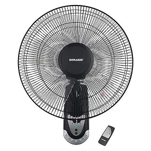 Sonashi Wall Fan With Remote Control 16 Inch -Black