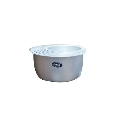 Set Of 8pc Crystal Saucepans - Silver