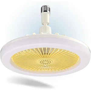 LED Fan light With Remote Control, Lamp With Fan White