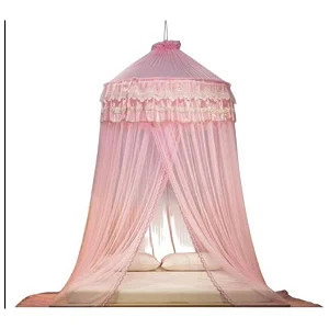 5x6 King Size Elegant Round Mosquito Net- Pink