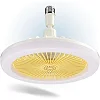 Bulb Fan With  light With Remote Control, Lamp With Fan - White