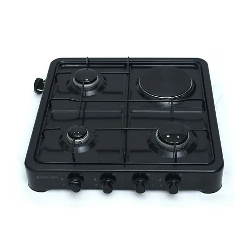 Blueflame 3 Gas +1 Electric Desktop Gas Stove burner Table Top Cooker - Black