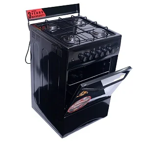 Blueflame 50cm X 50cm Full Gas Upright Standing Cooker C5040G-B ( Made In Turkey ) - Black (3YR WRNTY)