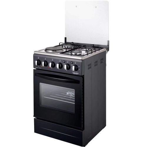 Global Star Cooker 3 Gas + 1 Electric/Ignition/up And Down Electric Oven 50x50cm - Black