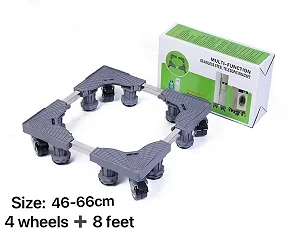 Adjustable Fridge/ Washing Machine Stand Trolley With 4 Feets , 8 Legs - Grey
