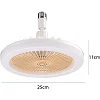 Bulb Fan With  light With Remote Control, Lamp With Fan - White