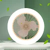Bulb Fan light With Remote Control, Lamp With Fan - White