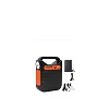 Mini Solar Home Lighting System With Phone Charging, FM Radio, USB - Black