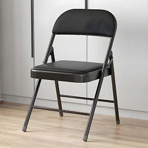 Padded Foldable Chairs - Black