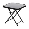 Folding Drinks Side Table, Foldable Coffee Table - Black
