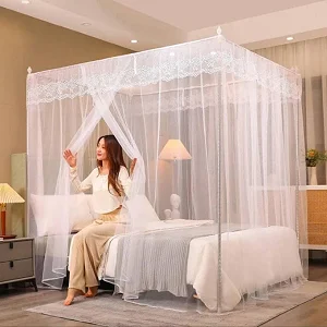 4-Stand Palace Mosquito Net (4x6) – White