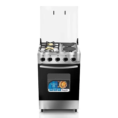 Saachi 2 Gas + 2 Electric Cooker With Gas Oven  With Auto Ignition