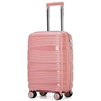 Small Size Waterproof Rubber Plastic Suitcase - Pink