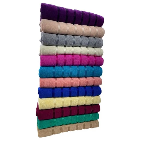 Pure Cotton Bath Towel - Extra Large (90 x 160 cm) - Multicolor