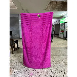 Cotton Bath Towel - Large Size (90 x 160 cm) -Light Purple