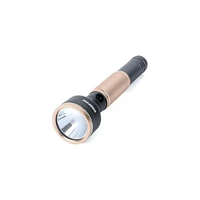 Geepas Rechargeable LED Flashlight with Power Bank, Sturdy Housing with 340 Lumens