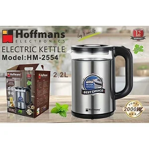 Hoffmans 2.2L Electric Kettle HM-2554 - Silver / Black