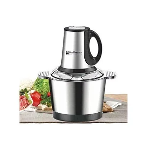 Hoffmans Food Processor Vegetable Chopper Meat Grinder Mincer 3 Litre - Silver Green/ Black