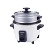Sonashi 1.8Liters Multifunction 3 In 1 Rice cooker, Removable Cooking Pot with Metal Housing, Tempered Glass lid SRC-328- White