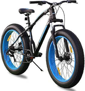 Fat Tyre Mountain Bikes for Unisex, 7 Gear Speed, 26 Inch Size