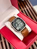 Casio Men's World Time Leather Strap Digital Watch - Brown