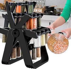 360° Rotating Spice Storage Organizers Seasoning Bottle Holder - Multicolor