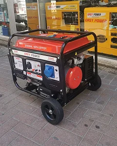 6KV Easy Power Portable Generator, 6000W Starting Power, 100% Copper, Wheeled Frame