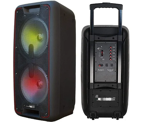 Jazz JZ-2100 Portable Bluetooth Speaker With Built-in Microphones, FM Radio, USB &amp; SD Card Playback