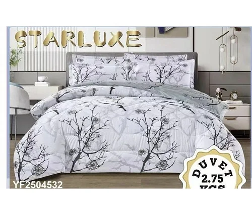 4pcs 5x6 duvet Set With (1bedsheet,1duvet,2pillowcases) - Multicolor Vary